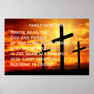 CUSTOM TRENDY BIBLE VERSE CHRISTIAN GIFT POSTER