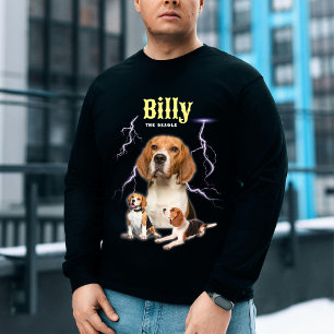 Custom Trendy Bootleg Personalised Dog Photo 90s T-Shirt