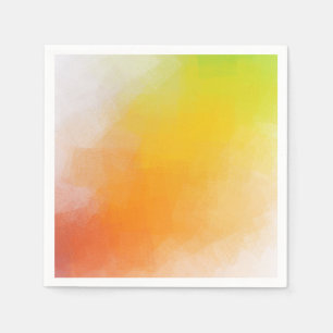 Custom Trendy Bright Colours Abstract Art Blank Napkin