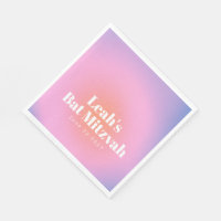 Custom Trendy Gradient Lavender Purple Bat Mitzvah