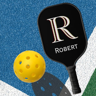 Custom Tri-Colour Monogram Name Pickleball Paddle