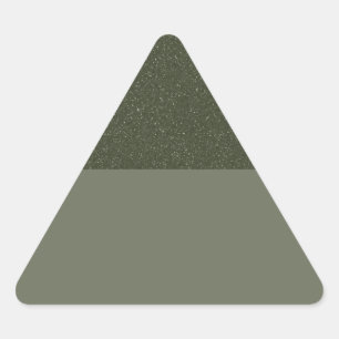 Custom Triangle Sticker – Textured Top Green