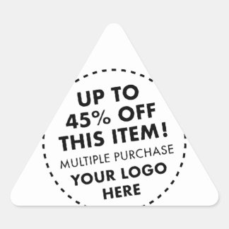 Custom Triangle Stickers 45% OFF Bulk Buy Discount