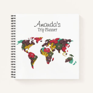 Custom Trip Planner Travel Notebook