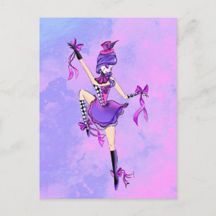 Custom Trixie the Clown - Pink Clouds  Postcard