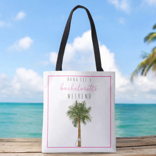 Custom Tropical Bachelorette Party Favour  Tote Bag