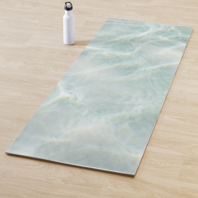 Custom Tropical  Beach Sea Waves  Yoga Mat (In Situ)