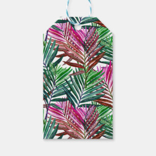 Custom Tropical Beach Summer Palms  Gift Tags