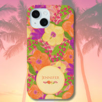 Custom Tropical Bloom Cover– Floral Phone Case