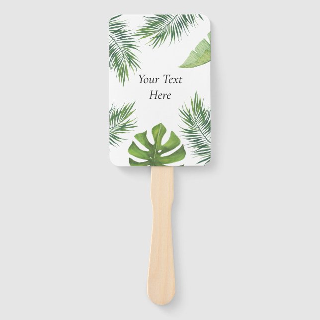 Custom Tropical Fan Party Supply (Front)