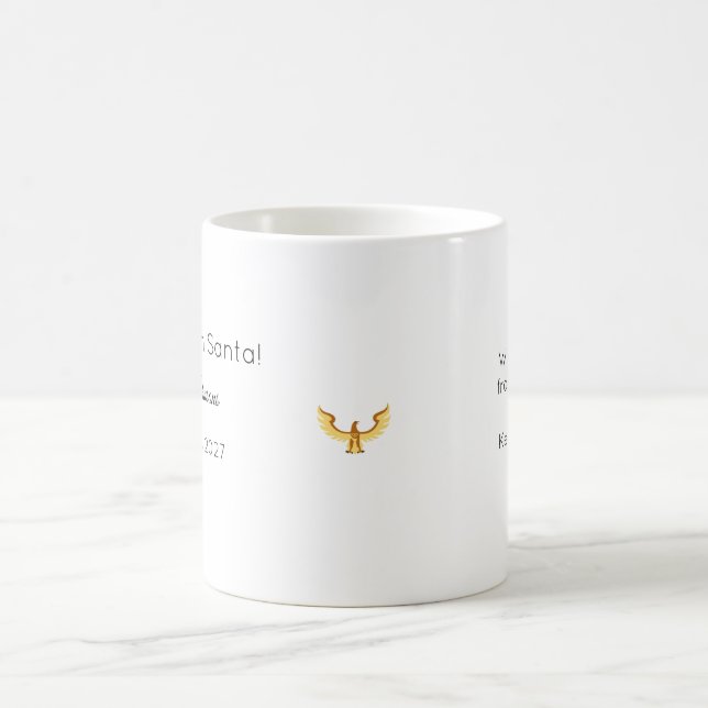 Custom Tropical Santa Beach Mug  (Center)