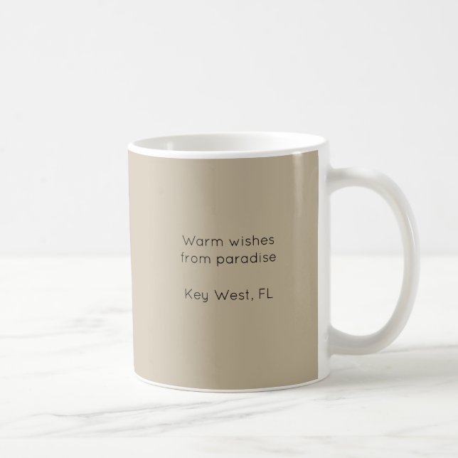 Custom Tropical Santa Beach Mug  (Right)