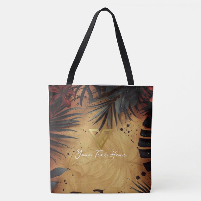 Custom : Tropical Twilight Personalised Tote. Tote Bag (Front)