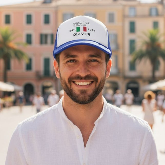  Custom Trucker Cap for Italy Fans, Personalized  (Creator Uploaded)