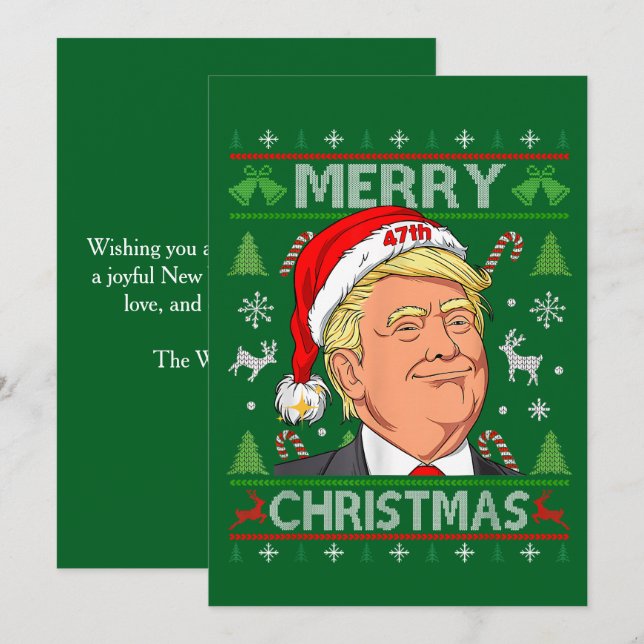 Custom Trump Christmas Card (Front/Back)