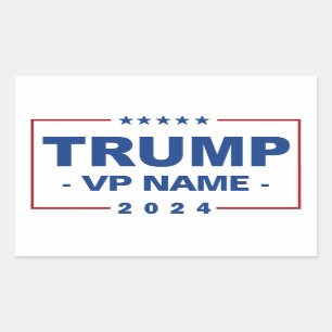 Custom Trump Vice President 2024 Rectangular Sticker