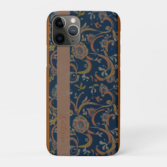 CUSTOM Tumeric + Ginger Swirl Motif  Case-Mate iPhone Case (Back)