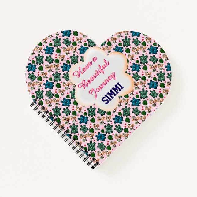 Custom turtle pattern  notebook (Front)