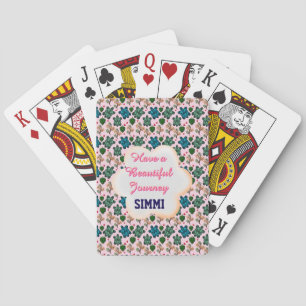 Custom turtle pattern  playing cards