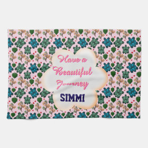 Custom turtle pattern  tea towel