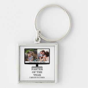 Custom TV farter of the year funny dad 2 photo Key Ring