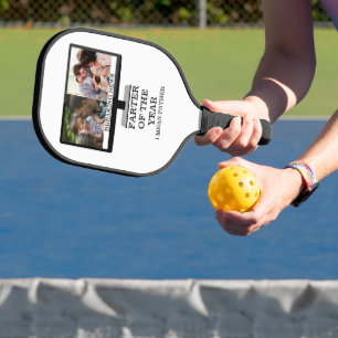 Custom TV farter of the year funny dad 2 photo Pickleball Paddle