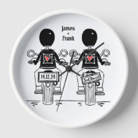Custom Two Grooms Biker Motorcycle Wedding