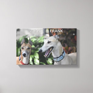 Custom Two Pet Portrait PRINTABLE Personalized A Canvas Print
