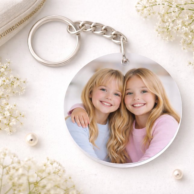Custom Two Photo Double Sided Acrylic Keychain (Creator Uploaded)