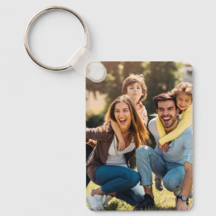 Custom Two Photo Double Sided Aluminium Key Ring