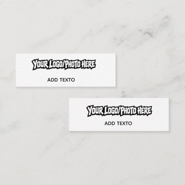Custom Two-Sided Corporate Logo Mini Business Card (Front/Back)