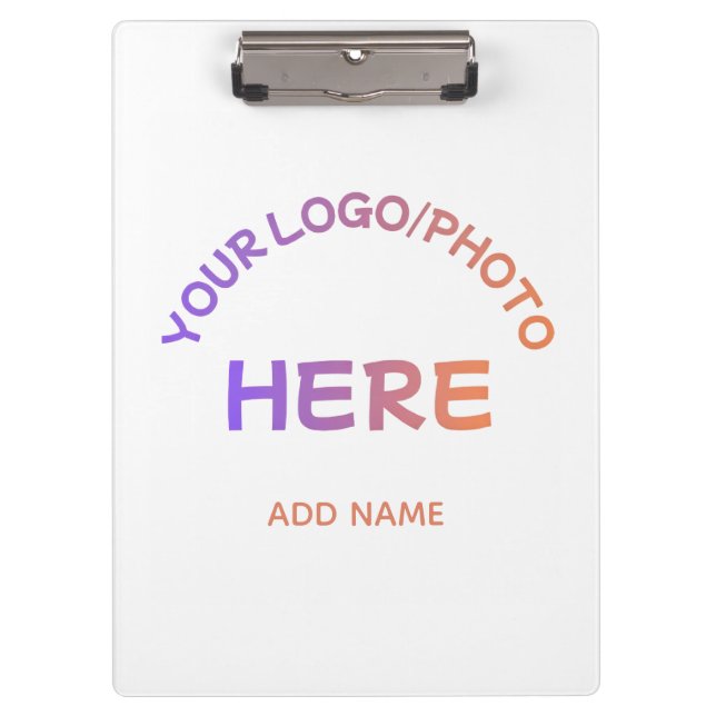 Custom Two-Sided Corporate Logo Name Clipboard (Front)
