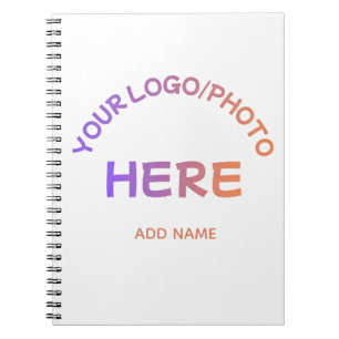 Custom Two-Sided Corporate Logo Name Notebook