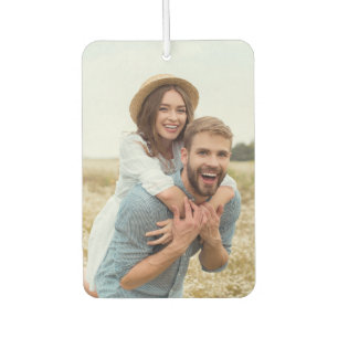 Custom Two-Sided Couples Photo Car  Air Freshener