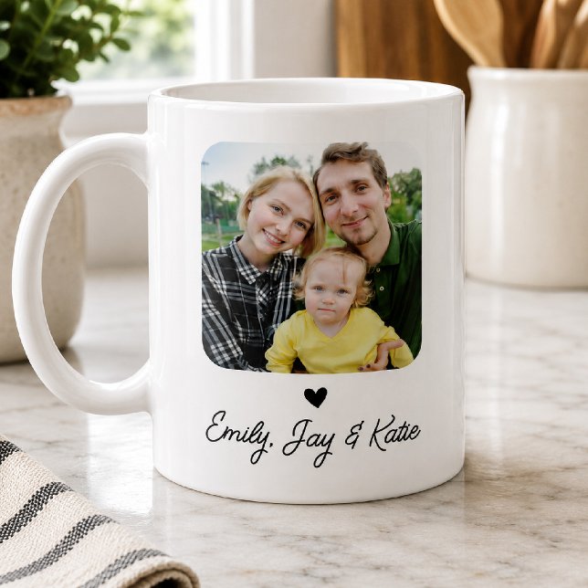 Custom Two Sided Name and Photo Coffee Mug (Creator Uploaded)