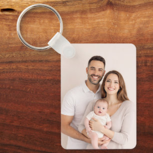 Custom Two-Sided Photo Key Ring