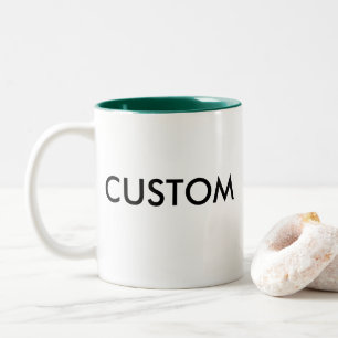 Custom Two-Tone 11oz Mug - HUNTER GREEN Inside