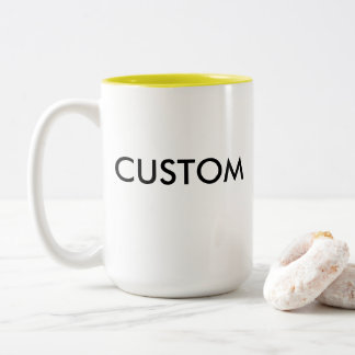 Custom Two-Tone Large 15oz Mug - YELLOW Inside