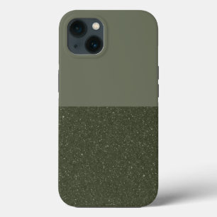 Custom Two-Tone Moss Green iPhone 13 Case