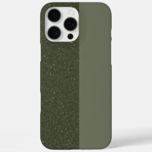 Custom Two-Tone Moss Green iPhone 16 Pro Max Case