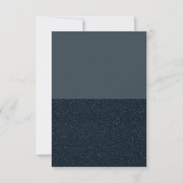 Custom Two-Tone RSVP – Charcoal & Noise Split Card (Front)