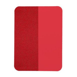 Custom Two-Tone Textured Red Flexible Photo Magnet