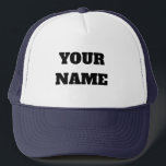 Custom Two-Tone Trucker Hat<br><div class="desc">Design your own look with this classic two-tone trucker hat. The front white panel is your blank canvas, ready to be personalised with a name, a favourite phrase, or a cool design. Whether you're looking for a unique gift, a fun accessory for a group event, or just want to add...</div>