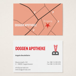 Custom Typographic Business Card with Monogram Log