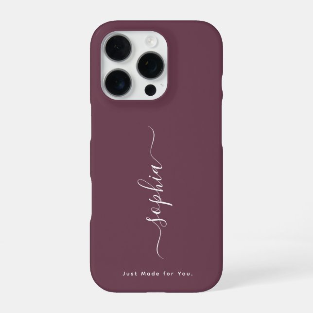 Custom Typography Name All iPhone Case (Back)