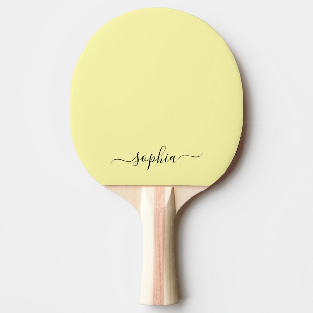 Custom Typography Name  Ping Pong Paddle (Front)