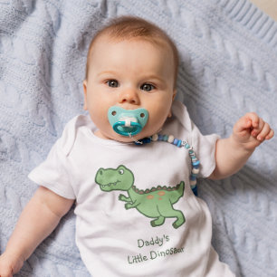 Custom Tyrannosaurus Rex Dinosaur Cartoon Baby Bodysuit