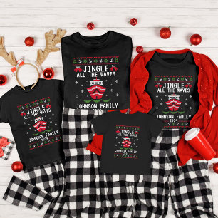 Custom Ugly Christmas Cruise Family Matching Group T-Shirt