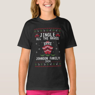 Custom Ugly Christmas Cruise Family Matching Group T-Shirt