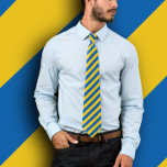 Custom Ukraine Plain Flag Tie<br><div class="desc">Ukraine Flag Professional and Elegant Office neck tie featuring a classic Blue and Yellow Striped pattern background, double-sided print. This tie template features a simple blue and yellow pattern design of the Ukrainian flag. Create your own personalised gifts with this easily to use Ukraine Tie template custom product, make your...</div>